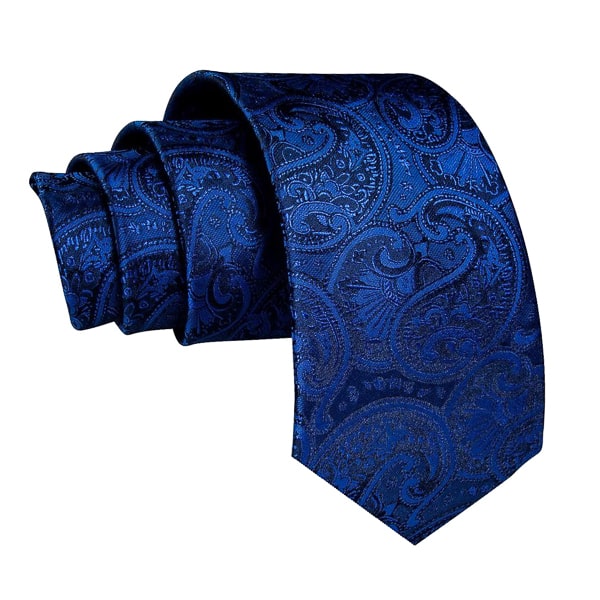 Antoki Blue Paisley Silk Tie for Men – Elegant & Sophisticated