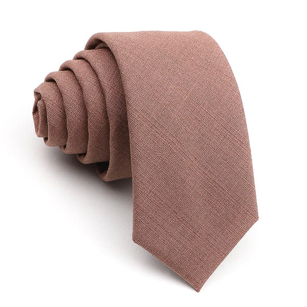 Antoki Solid Caramel Brown Skinny Tie for Men – Sleek & Modern