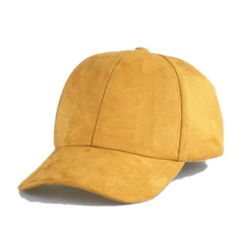 Antoki Yellow Suede Cap for Men – Stylish & Comfortable